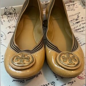 Tory Burch Caroline Leather Ballet Flats Size 8.5 US